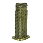 호모요 풀러 동상 뉴욕 랜드마크 빌딩 레플리카 메탈 모델 기념품 홈 데스크 장식 빈티지 건축 데스크탑 증정 : 하이 이지템즈