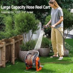 플로넥사 가든 호스 릴 카트, 50-75피트 길이의 호스, 외부용 휴대용 물 릴, 벽걸이 도구, 잔디밭용 이동식 카트 : 루네브켓