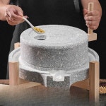 멧돌 두부 으깨기 비지 가정용 전통 콩 곡물 맷돌 몰드 20x30 일반(어린이용) : 빌리브포유