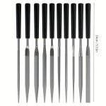 보석 연마기 10 개/대 금속 바늘 파일 세트 나무 Rasp 연마 손 FileTools 철강 Needl 유리 돌 Carv에 한 제출 : 두컴퍼 니