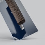 석공 공구 두꺼운 마감 SK5 블루 스틸 흙손 Wenge 나무 손잡이 L 생크 포함 0.5mm : 두컴퍼 니