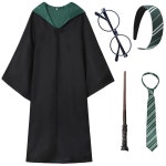 청소년 및 성인을 위한 QAQ-코스플레이 마법사 의상 - 할로윈 코스프레, 테마 파티를 액세서리가 포함된 가운 Red Cloak Small : 이지샵96