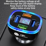 디지털 디스플레이 슈퍼/PD/3 USB 출력이 있는 유니길릭스 멀티포트 스마트카 충전기, 고속 충전기 하나 지원 소형 방화 PC 설계 : 이지샵96