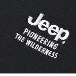 지프 JEEP 반팔 티 1+1 남여공용 티셔츠 화이트 블랙 커플 세미 오버핏 : 더킥샷