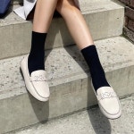[G3522] 소가죽 발편한 베이직 데일리 쿠션 로퍼 빅사이즈 : 새로이클라쓰