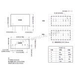 5개 단위/로트 G0505S-2W G0509 0512 0515 0524S-2W 2W 정전압 DC-DC 전원 모듈 : 전기전자샵