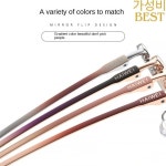 새로운 H8000 독서 프레임 레이디 하프 림 안경 패션 근시 순수 티타늄 : 발업질럿
