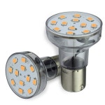 레저용 LED RV 트레일러 모터홈 스팟 라이트 1156 1139 1141 1383 전구 2와트 275루멘 WW 10 30볼트 12볼트 롱넥 웜 화이트 3500K, 2팩... 