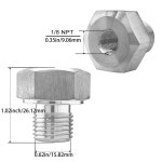 LS 엔진 스왑 LS1 LSX LS3 및 모든 시리즈 5.3L 6.0L 6.2L용 YSIL 오일 압력 센서 어댑터 남성 M16-1.5 어댑터와 여성 1/8인치 NPT 연결... 