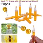 모기장,텐트모기장2ml 플라이 유인 액체 플라스틱 과일 플라이 와 10Pcs 과일 파리 트랩 홈 농장 과수원재사용  Drosophila 트랩... 