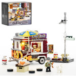 펀홀 FO F9046 칠리핫도그 트레일러 515PCS 호환블럭 모듈러 LED조명포함 : 브릭스피드