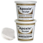 Apoxie Sculpt - 2부 모델링 컴파운드 A & B 4파운드, 화이트/스톤 화이트 : 트윈스트래블