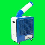 자체쿨링 산업용 코끼리 에어컨 이동식 실외기없는 주방 야외 캠핑용 풀윈드 1구 : ZAMING