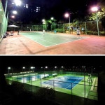 체육시설 LED 투광등 테니스장 조명등 세트 기둥 포함 운동장 고출력 방수 폴대 스포츠 : 보더리스바잉