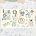 [오믈메이트] 토닥토닥 세탁중 씰스티커 : with 플레이