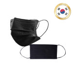 덴탈마스크 일회용 여름 국산 비말 50매 블랙 대형 : 리나리빙