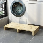 나무발판 주방 욕실 디딤돌 선반 스텝 깔판 우드 30 40 나무 라이트 현관 발디딤대 40 30 11CM 방수와 : 오더스피어