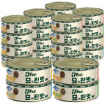 더 묘한맛 고양이 간식 캔 콤보(4종), 80g, 24개 : 펫 마트