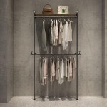 세탁소 수선집 의류행거 디스플레이 선반 벽부형 랙 : 찐득템몰