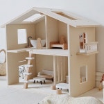 원목 오픈 돌하우스 인형 집 공주 방 놀이 2층 집 하우스 선물 손녀 역할 DIY 미니어처 키덜트 우드 : 머니위치