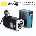 JMC Nema42 3상 20N.m 폐쇄 루프 스테퍼 서보 모터 드라이버 키트 2000rpm 2830ozf.in 샤프트 Dia.19mm 110J12190EC+3HSS2208H-11... 