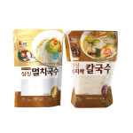 싱싱 쌀 멸치국수와 바지락칼국수(각각 1개씩 총 2봉) : 주식회사 뉴트리세븐