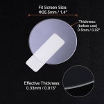 하핑턴 5pcs 시계 유리 스크린 프로텍터 35 5mm 바이올렛 고알 글레어 9H 경도 2 5D 긁힘 방지 스마트워치 화면 보호 필름 39mm : 하늘공간 길
