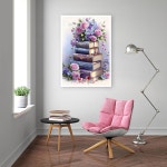 성 5D 도서 다이아몬드 아트 키트, 성인 및 초보자를 위한 DIY 플라워 북 페인팅 그림 보석 아트, 공예 홈 데코 12x16인치 G5507+G7334-US... 
