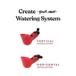 해리스 농장 가금류 물주기 컵 BPA 프리 플라스틱으로 제작 닭 가금류가 마실 때만 물을 방출 최대 12마리의 닭에게 수분 공급 6컵 : 오버시마켓사