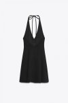 ZARA 자라 홀터 고어 미니 원피스 4661/379 4661379 BLACK : MO AND CO