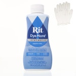 Rit DyeMore 7온스 의류, 장식, 공예용 플라스틱 장갑이 포함된 합성 액체 섬유 단일 팩 - 사파이어 블루 Chocolate Brown : 하늘공간 길
