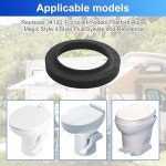 LEDBarz RV 화장실 폐기물 볼 씰 키트 교체용 Thetford 34120 아쿠아 매직 스타일 II, 플러스, 라이트 및 레지던스용 수리... 