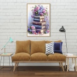 성 5D 도서 다이아몬드 아트 키트, 성인 및 초보자를 위한 DIY 플라워 북 페인팅 그림 보석 아트, 공예 홈 데코 12x16인치 G5507+G7334-US... 