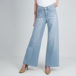 리바이스 여성 청바지 318 셰이핑 와이드 레그 라이트블루 001PZ0004 : 지플랜