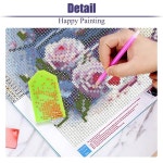 성 5D 도서 다이아몬드 아트 키트, 성인 및 초보자를 위한 DIY 플라워 북 페인팅 그림 보석 아트, 공예 홈 데코 12x16인치 G5507+G7334-US... 