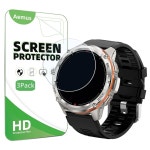 스마트 워치 1 43인치 3팩 용 Aemus 스크린 프로텍터 AMAZTIM/KOSPET TANK 2 GPS 워치와 호환되는 투명 유리 보호 필름 : 하늘공간 길