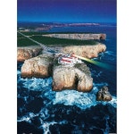 핀투 직소 퍼즐 1200 조각 - 헨리도 항공 사진 포르투갈 폰타 다 피에다드 등대 홈 데코 무먼지 간편한 보관을 위한 아름다운 플라스틱 [H3032]... 