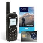 블루 모 이리듐 익스트림 위성 전화 및 100분 30일 글로벌 선불 SIM 카드 음성 SMS 문자 메시지 GPS 추적 긴급 SOS 온라인 활성화 24시간... 