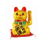 일본복고양이 부자 11인치 재물운 냥 천만 손흔드는 17cm 마네키네코 사업번창 황금 18센티미터 돈냥이 18센티미터 천만 냥 돈냥이 : 나나샵0