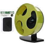 사일런트 러너 12인치 와이드 케이지 부착 - 조용하고 빠르며 내구성이 뛰어난 운동 휠 - 슈가 글라이더, 데구스, 쥐, 고슴도치, 프레리 개 및 작은... 