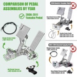 나사가 있는 10L0L 골프 카트 페달 어셈블리 야마하 교체 OEM JW2-F7850-0 : ReCa MART