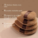 페이스 파우더 트라이앵글 뷰티 블렌더 스펀지 헤일로 글로우 브라운 퍼프로 완벽한 메이크업을 선사합니다 : 몽까리몰