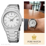 세이코 남녀 공용 시계 모델 SUR573 화이트 다이얼 사이즈 조절 도구 포함 : Pure watch