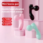 미니 근막 건, 듀얼 헤드 휴대용 근육 이완 (전신용) : 바이대시