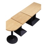 2인티테이블 배란다 원형테이블 부부테이블 미니테이블 빈티지 카키/회색 블루 의자 금색 : 오더스피어