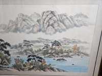수묵담채 풍경화 그림 액자 앤틱 인테리어 : 케이굿즈 K GOODS