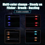 자전거 타기 중 보행자와 차량을 상기시키는 데 사용되는 그립 라이트 1쌍, 12가지 조명 모드, 타입-C 충전, 미끄럼 방지 고무 슬리브, 대부분의... 