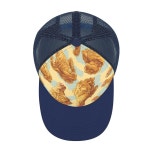 골든 프라이드 치킨 패션 메시 야구 모자 조절 가능한 스포츠 선바이저 모자 남성용 헤드웨어 black-style : 더준.