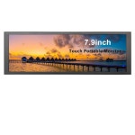 7 9인치 터치 모니터 데스크탑 서브스크린 와이드 1280x400 PC 컴퓨터 1 5인치 USB 연결로 윈도 지원 : 썬데이픽스