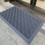 야외 출입구 매트 소형 고무매트 현관 실외 바닥매트 발매트 발판 원형브러시 바닥 흙털이 : 젤리피쉬몰